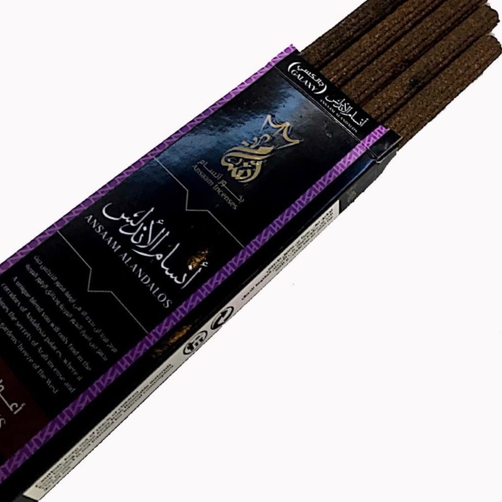 NILEVIBES Ansaam Alandalos,5Hours Incenses Sticks Produces Fragrant Smoke.5-Pack - Picture 3 of 6